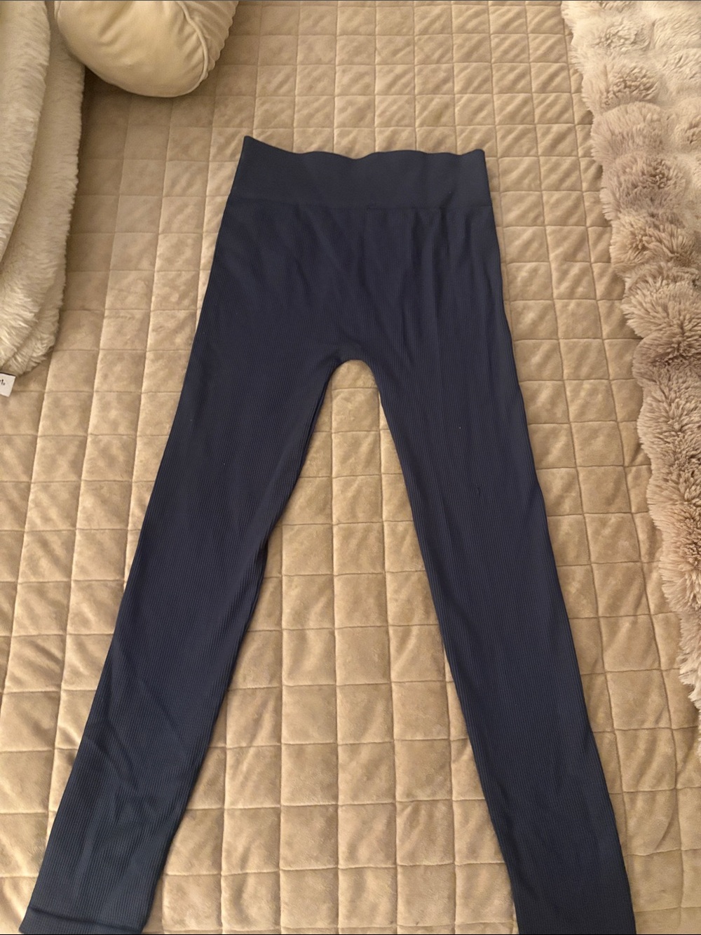 High-Rise Navy Kids Leggings